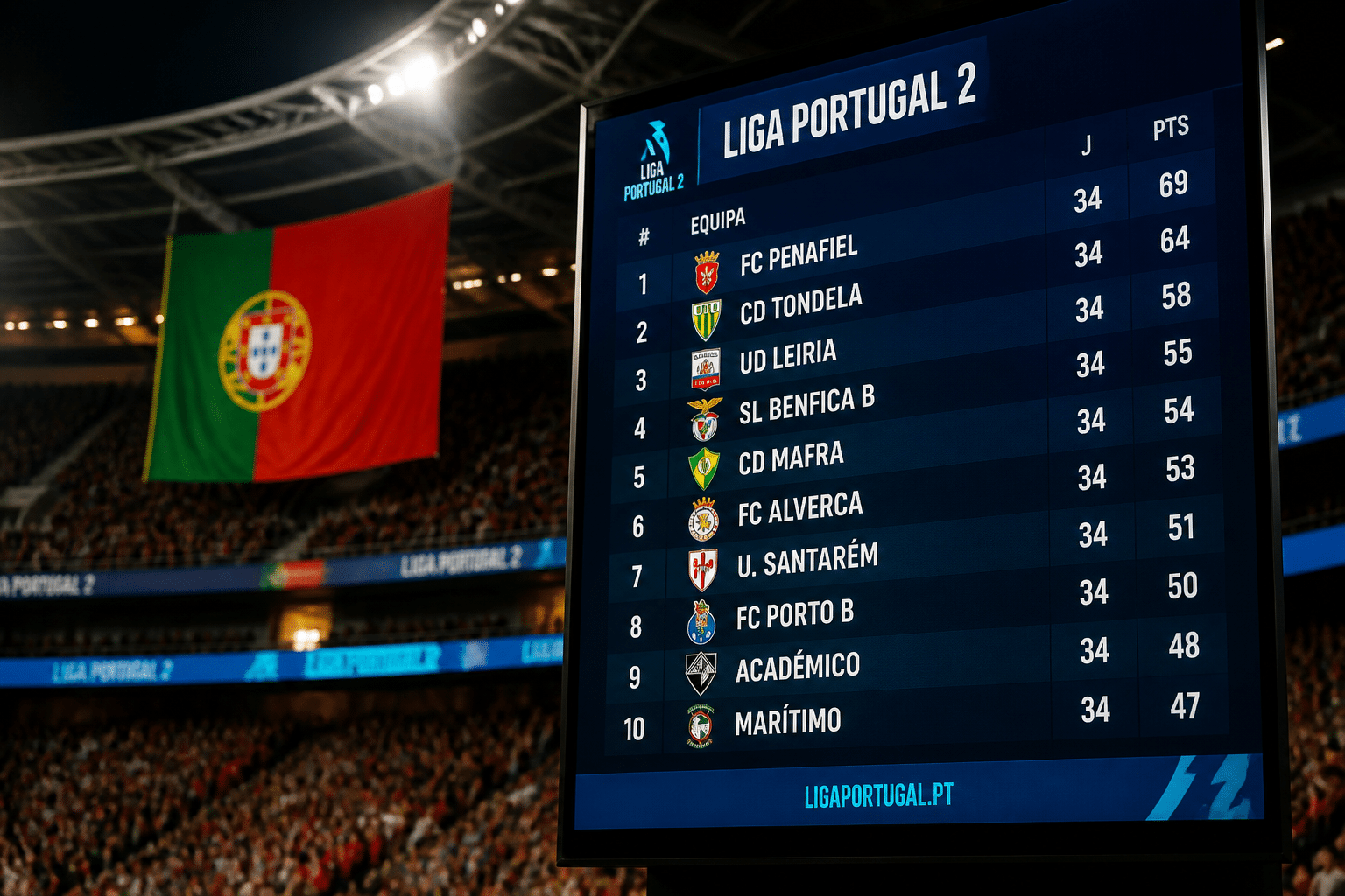 classement liga portugal 2