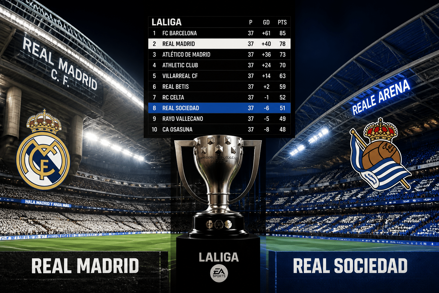 classement real sociedad real madrid