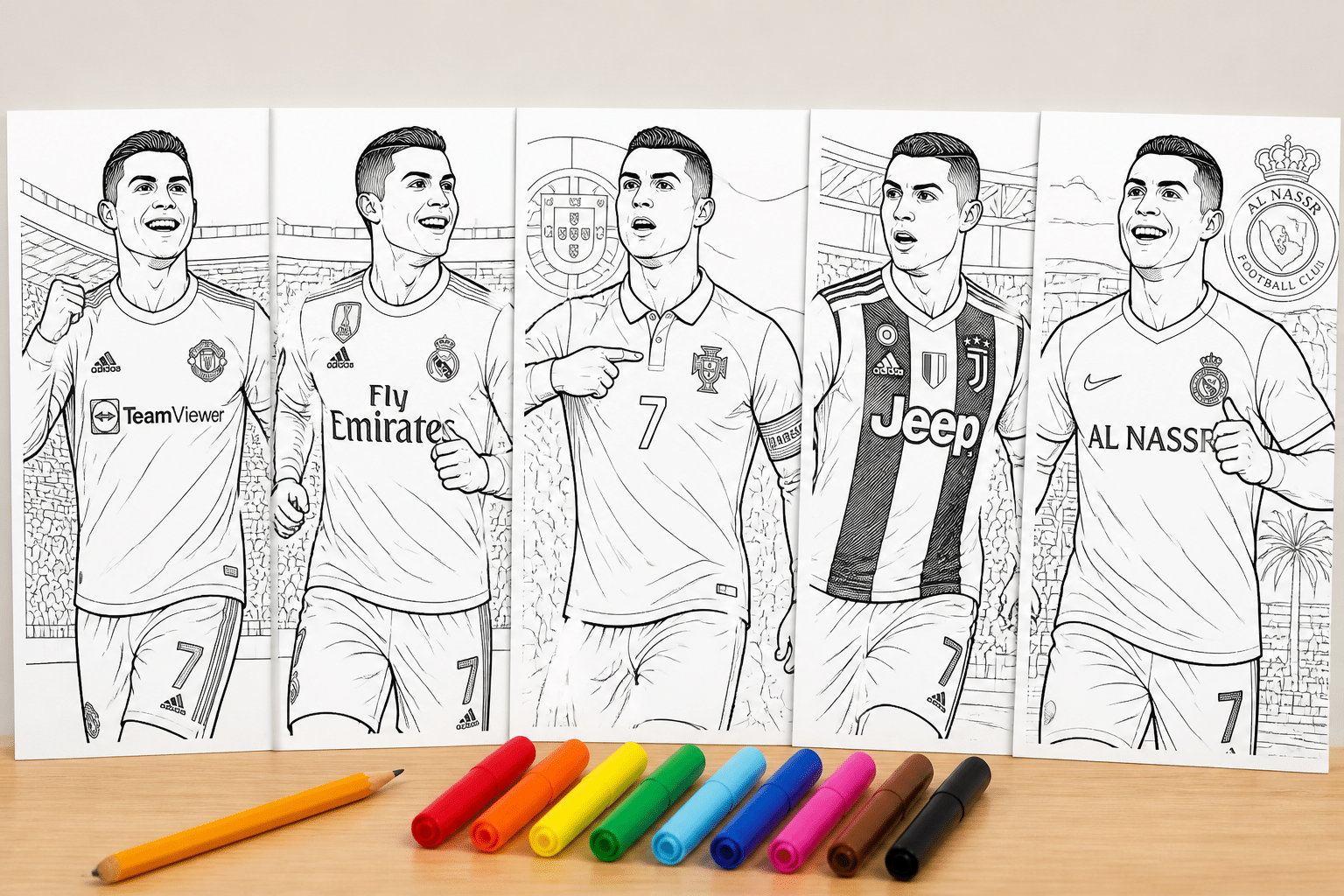 coloriage ronaldo