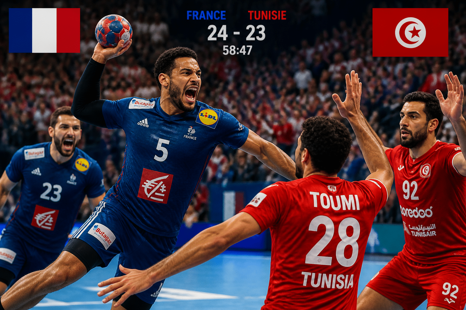 tunisie france handball