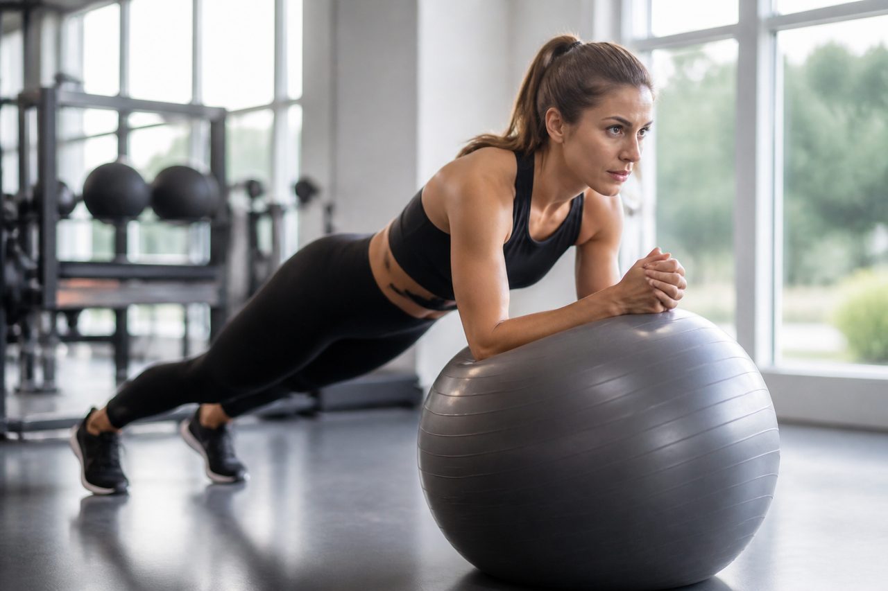 Gainage avec ballon : exercices, technique et progression